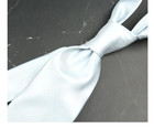 New Classic Solid Silver JACQUARD WOVEN 100% Silk Men's Necktie Tie