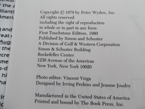 Bay Of Pigs By Peter Wyden, HC DJ 1979 VGC - Picture 5 of 15