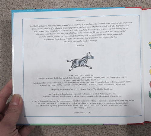 My First Steps To Reading, Alphabet A B C's Complete Set, 24 Books Jane Moncure - Foto 4 di 5