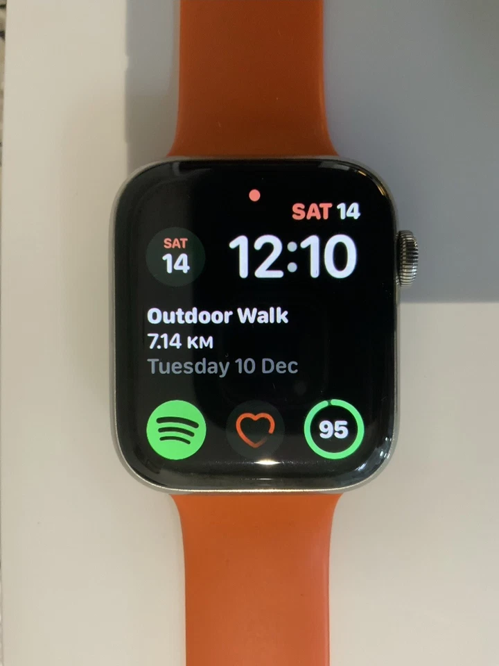 40MM Apple Watch Series 4 Black Sports Strap 24ct Gold Plated Stainless Steel, photo 1 of 4