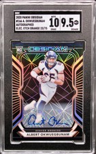 2021 Panini Obsidian Albert Okwuegbunam Rookie! Auto! Electric Orange! #/75! SGC