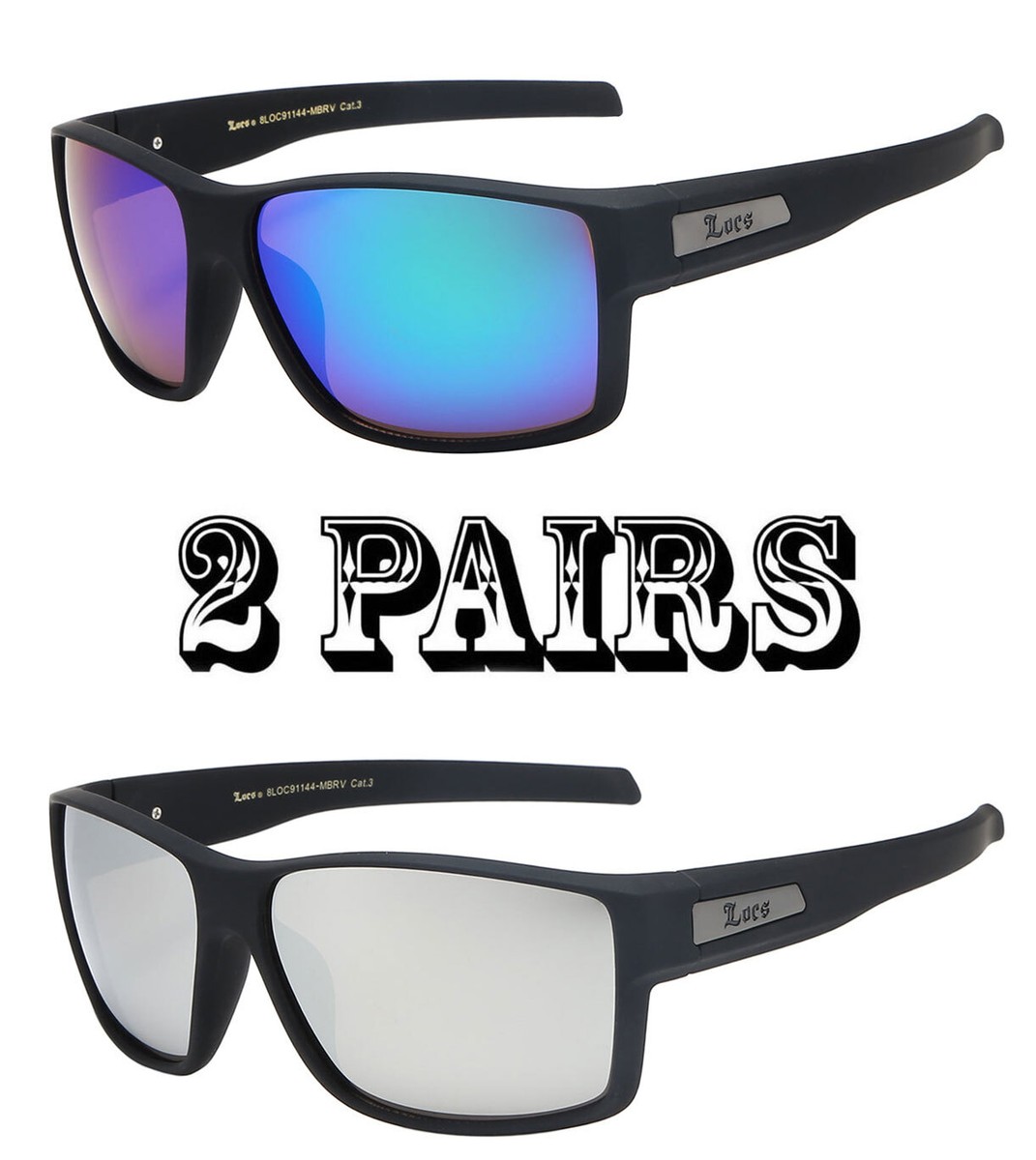 Rétro Locs Autentico Cholo Motociclista Occhiali Da Sole Og - Foto 12