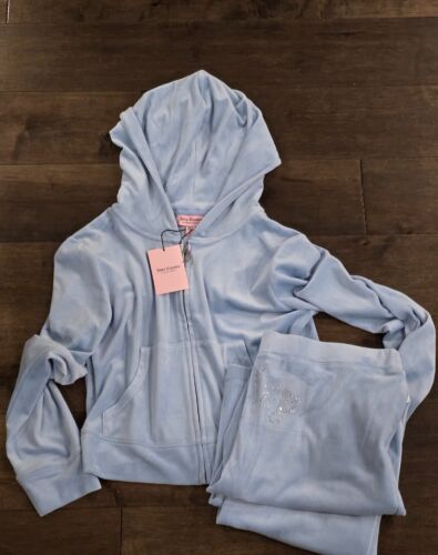 NEW Juicy Couture Velour Tracksuit Set Rhinestone pick your color-size fast ship - Picture 40 of 63