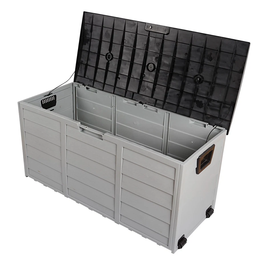 Outdoor Garden Storage Chest Cushion Box Waterproof 290L Waterproof Chest Shed - Image 3 of 4