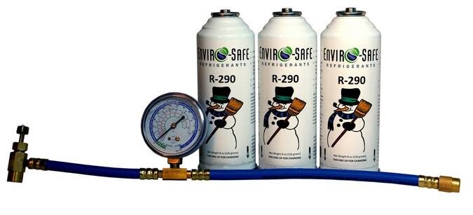 Snap Rule 17 Compliant Refrigerant Enviro-Safe R-290 Refrigerant - Foto 9