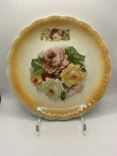 Antique Carnation McNicol Rose Plate 10”