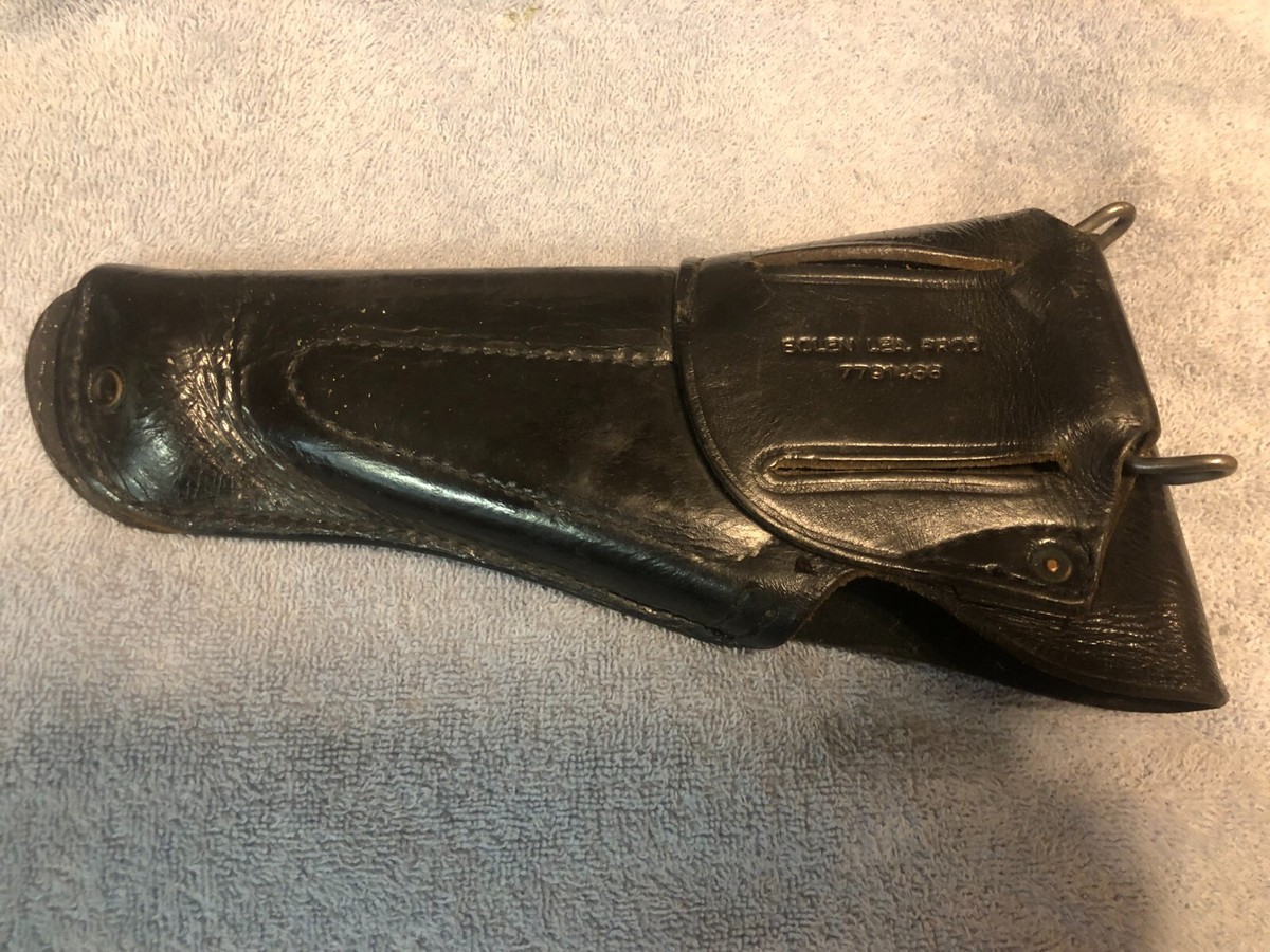 米軍実物 VINTAGE US MILITARY BOLEN LEA PROD VINTAGE US MILITARY BOLEN LEA PROD 7791466 BLACK LEATHER HOLSTER
