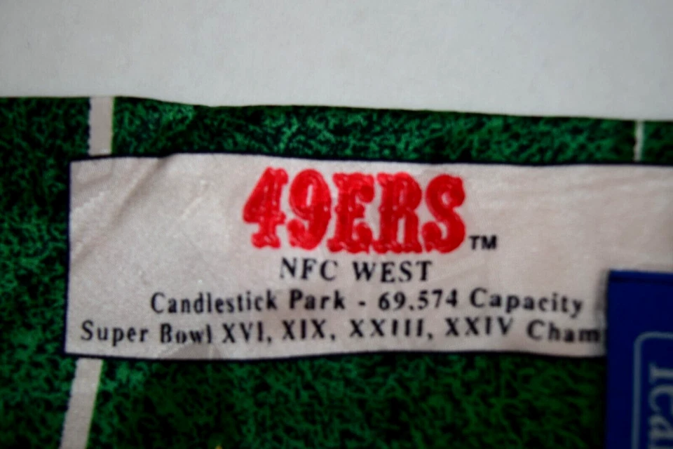 Neck Tie VTG Quarterback 90s San Francisco 49ers Silk Tie 56" x 3.75" NWOT - Image 4 of 4