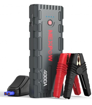NEXPOW G17 S40 Jump Starter, 4000A Peak Car Battery Jump Starter PD60W Quick Cha