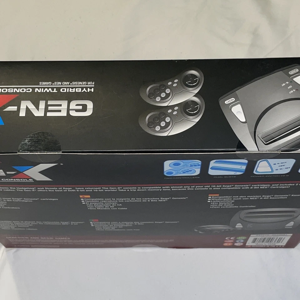 Retro-Bit Gen X Console 2 in 1 System W/ 2 Controllers New - Image 3 of 4