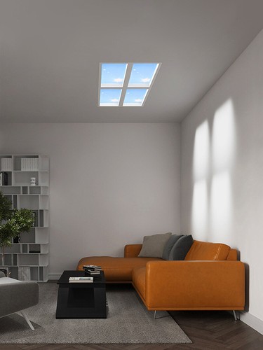 72W LED Clear Sky Light Panel Sunshine Ceiling Light Dimmable Roof Window Lamp - Picture 24 of 28