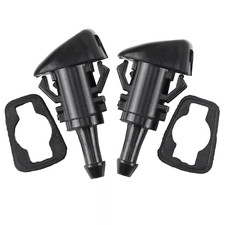 2Pcs Front Windshield Wiper Washer Hood Jet Sprayer Nozzle For Dodge Ram 1500