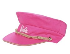 BARBIECORE Barbie Movie Pink Sailor Captain Hat Gold Rope Accents Dress Up 80  s