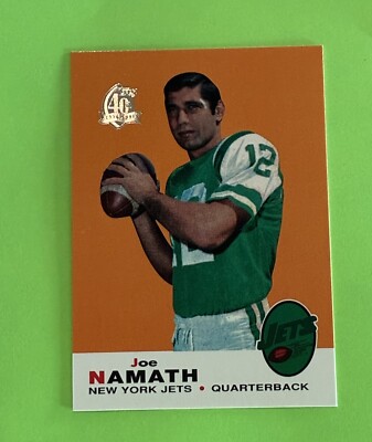 1996 Topps #100 Joe Namath Joe Namath Reprint card - NY Jets | eBay