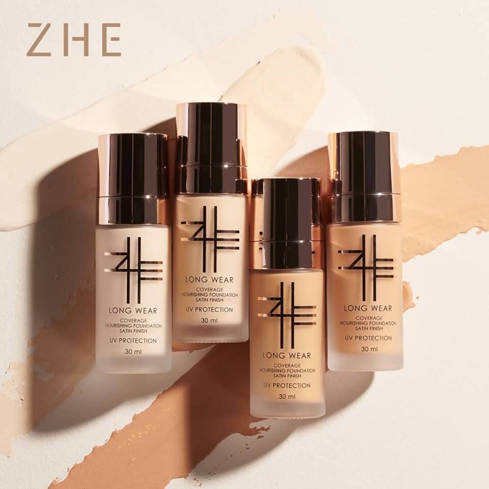 ファンデーション ruching ZHE - Long Wear Coverage Nourishing Foundation (THAI MAKEUP BRAND