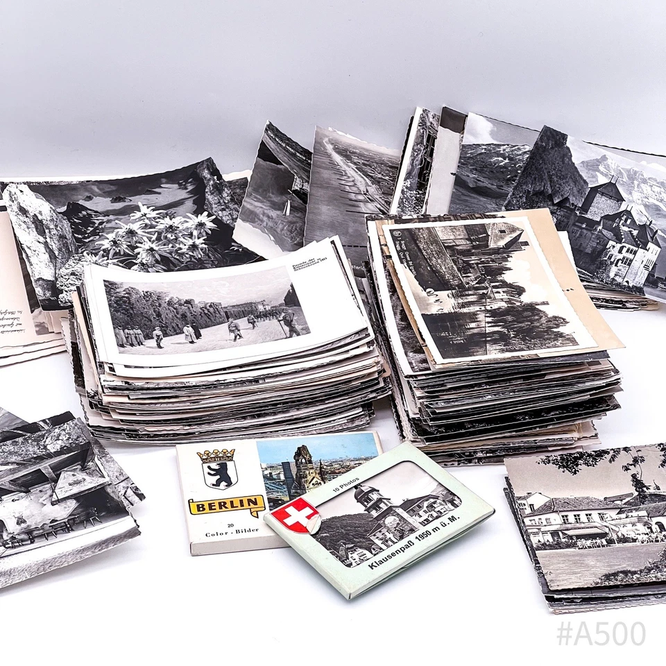 Cartes Postales Lot Mixte 1,6 kg, Cartes Motifs B/N Et Couleur - Photo 4/4
