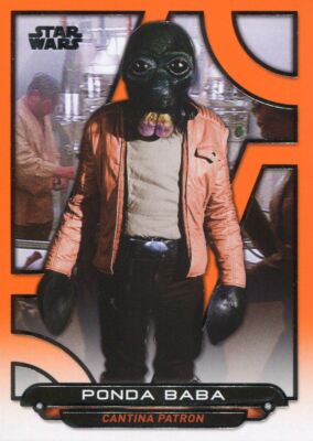 Star Wars Galactic Files Reborn Orange Parallel Base Card ANH-17 Ponda Baba