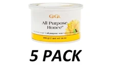 GiGi WAX #0330 All Purpose Honee Wax 14 oz. (5 Pack)