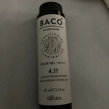 Kaaral BACO COLOR GLAZE 2.1 OZ, 4.11, Medium Brown Intense Ash