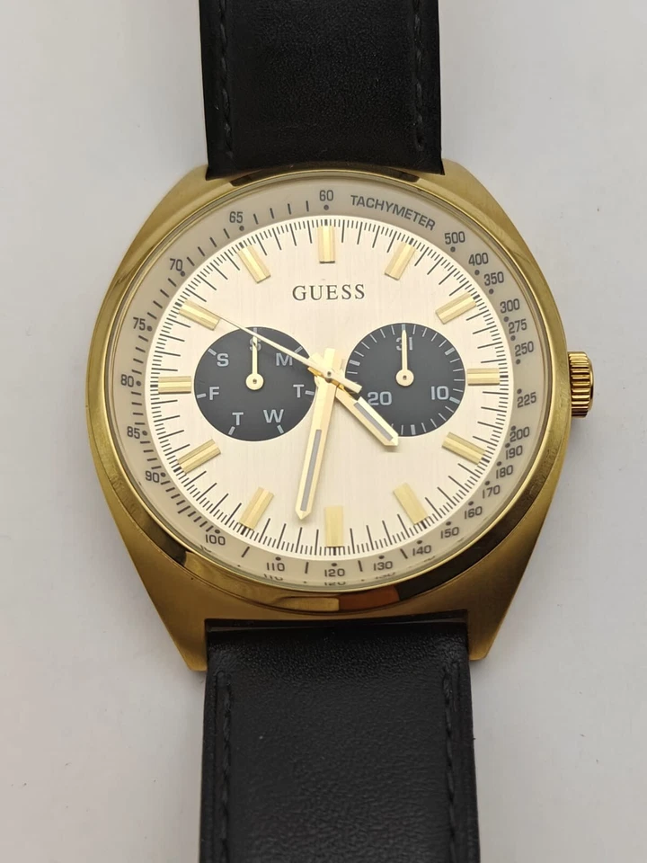 Guess Reloj Hombre Blazer Analógico Cuarzo con Correa de Cuero GW0212G1 Relleno de Oro Foto 2 de 4