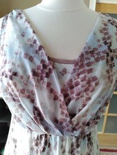 High-Low Dress Snake Skin Pattern Spring Summer Sz S Pullover Simply Vera Wang 