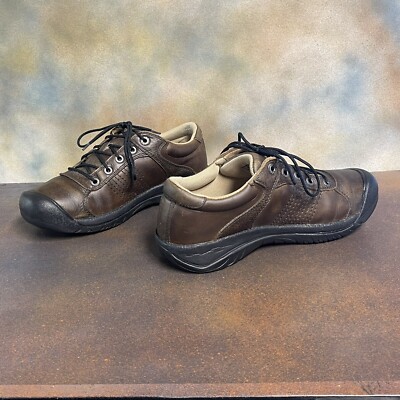 KEEN Classic Brown Leather Hiking Shoes Men display picture 1