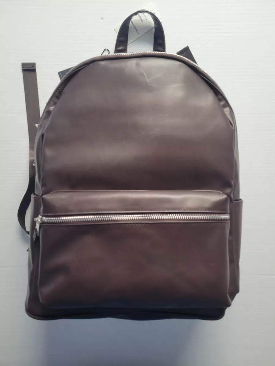 Steve Madden Mens Brown Core Faux Leather Dome Backpack eBay