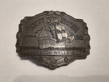 Vintage Livingston Wells  Co Belt Buckle Foreign and Domestic Gold Dealers