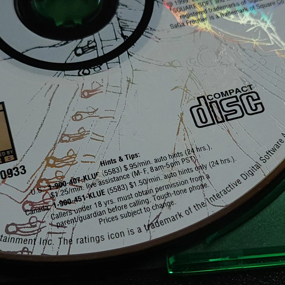 Saga Frontier 2 PlayStation, Disco Suelto, Probado, Sin Manual ni Embalaje Original Foto 3 de 4