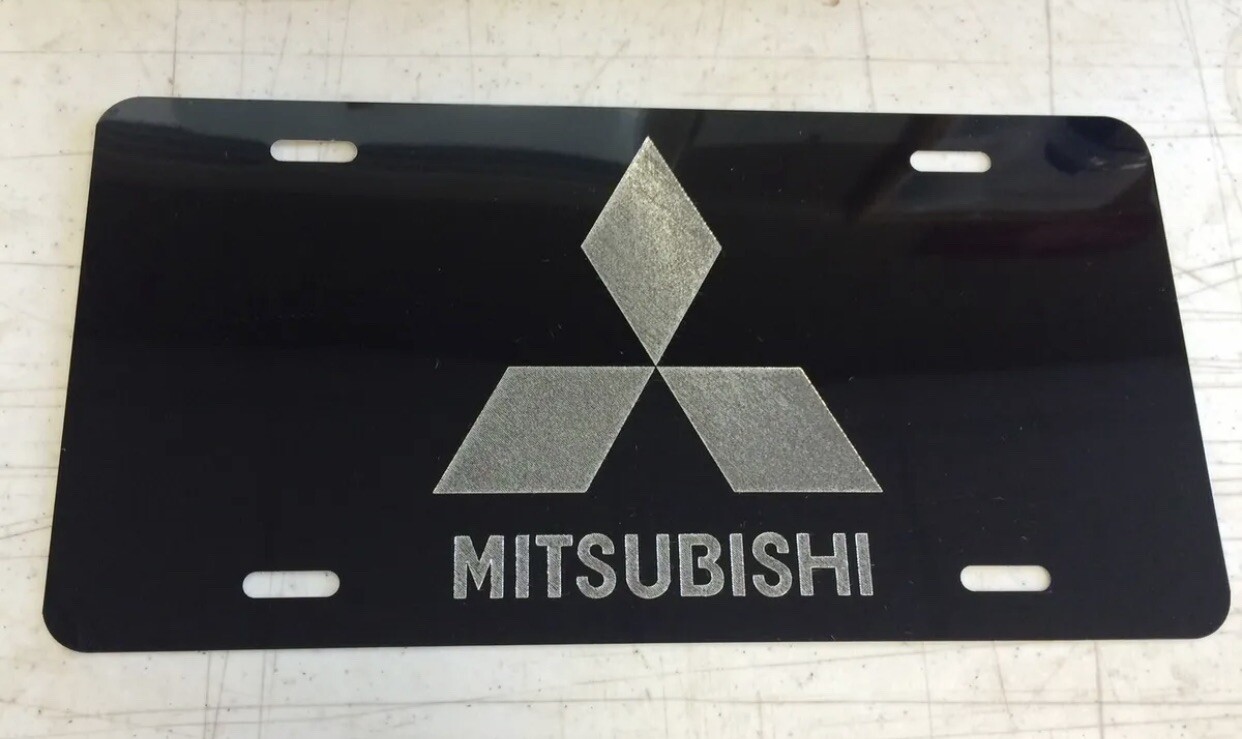 Mitsubishi Car Logo Aluminium License Plate Highest Quality For All Vehicles