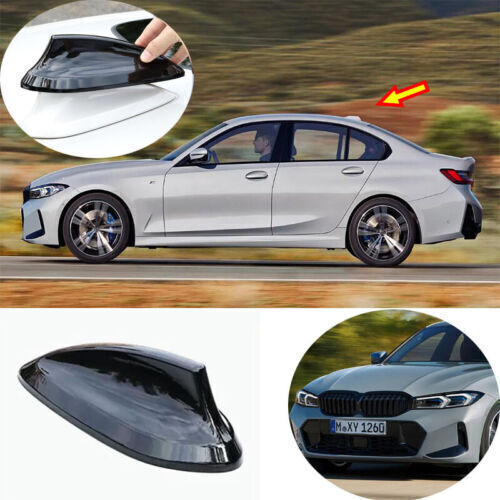 Fit For BMW 3 Series 2020~23 ABS Gloss Black Shark Fin Antenna Aerial ...