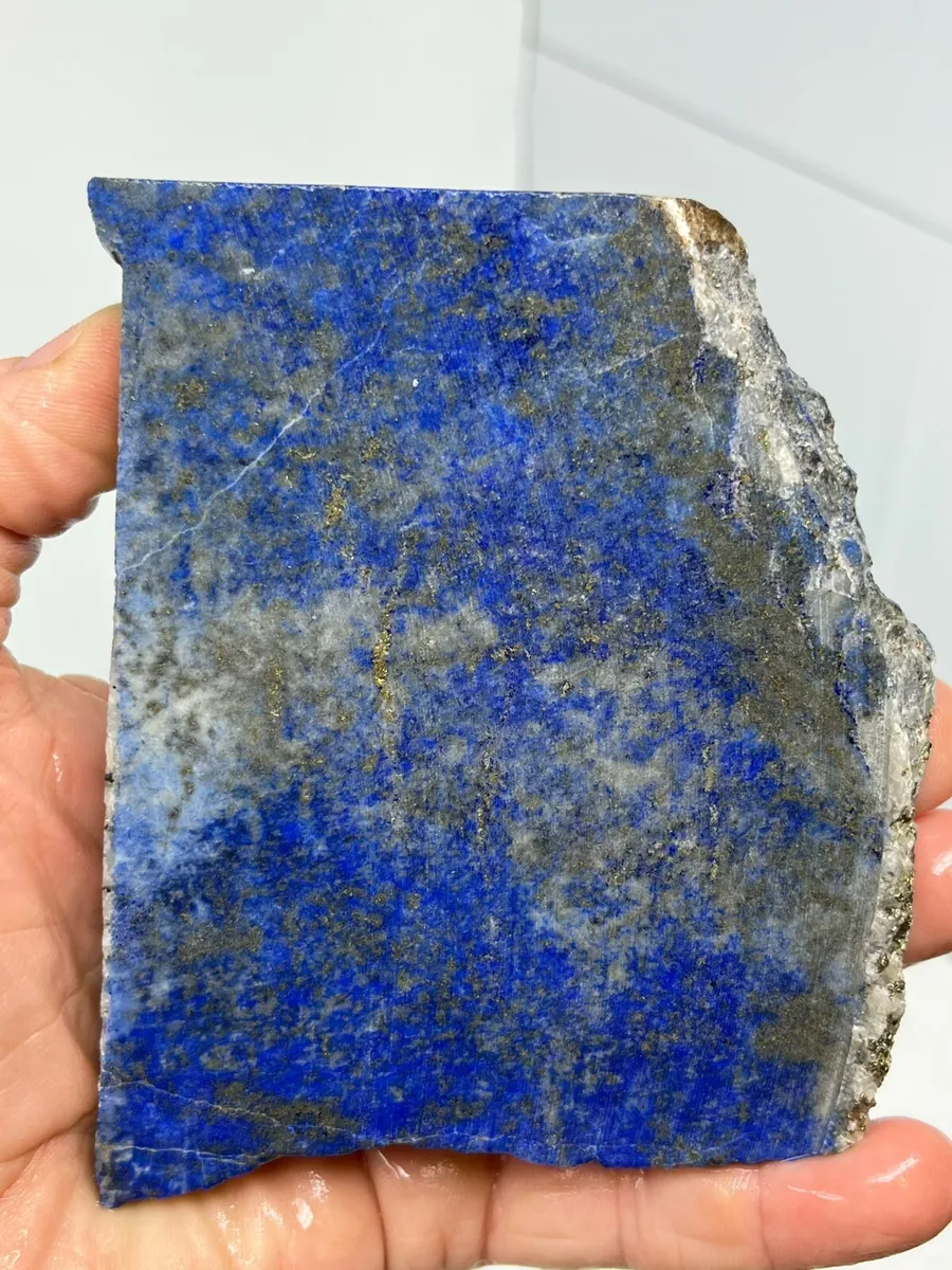 Thick Lapis Lazuli slab for Cabbing lapidary carving Chakra