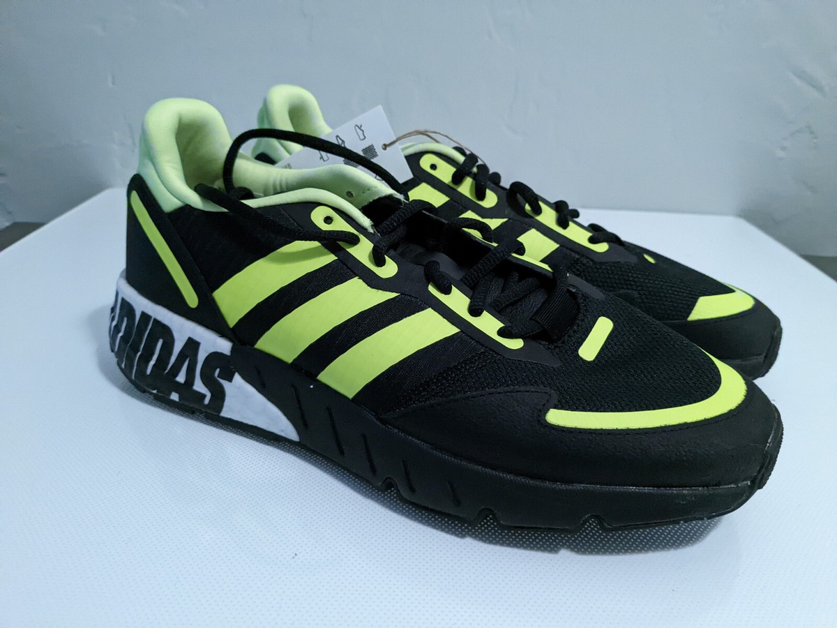 ✳︎1k✳︎ Adidas Originals ZX 1K Boost Black Solar Yellow Green FY3632
