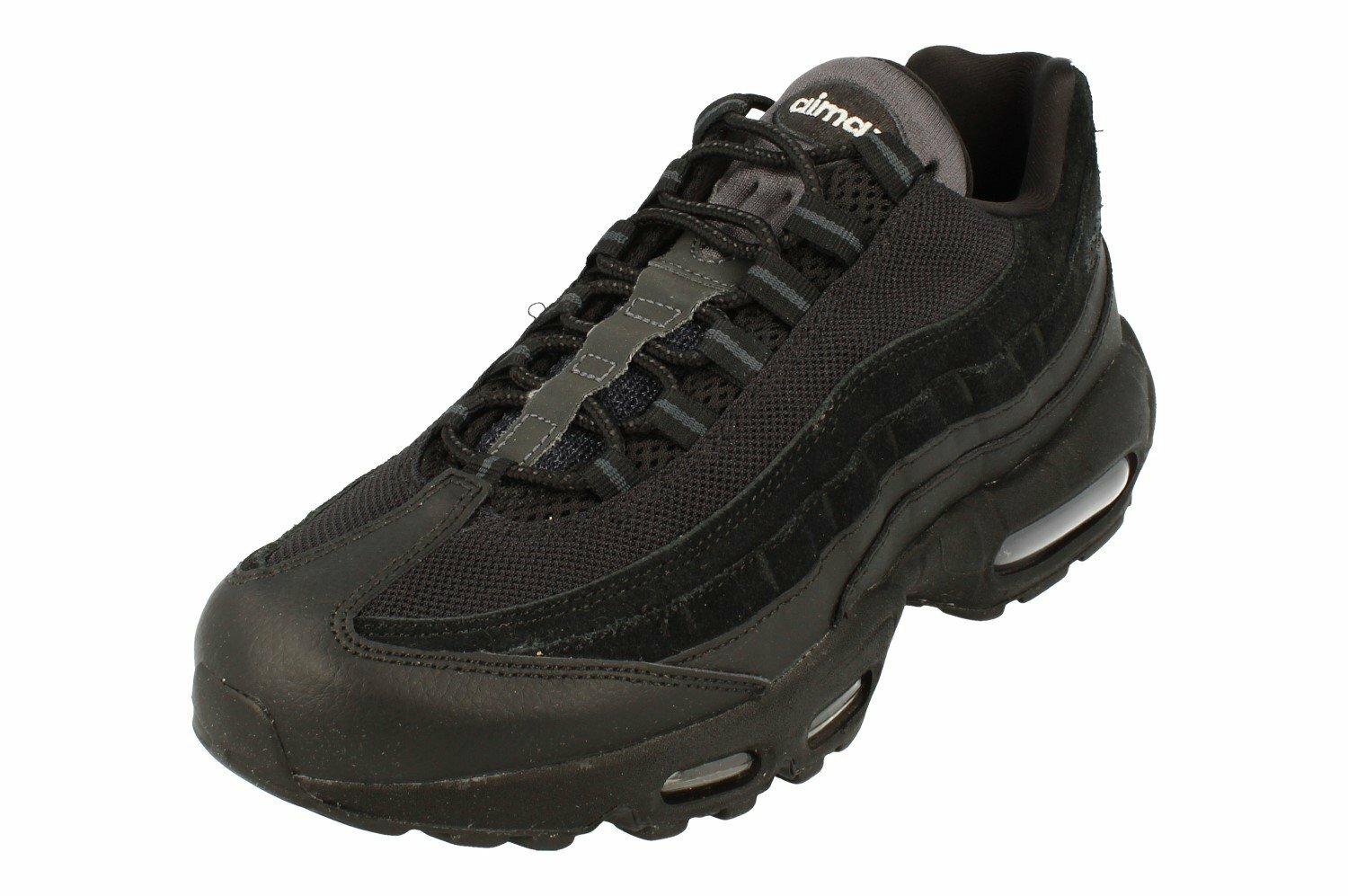 Size 6.5 - Nike Air Max 95 Essential Triple Black for sale online | eBay