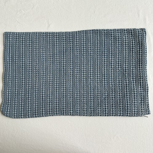 Pottery Barn Pillow Cover Blue Chambray 16"x26" Farmhouse