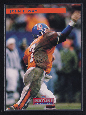 1992 NFL Pro Line Profiles John Elway #226 Set1/9 Denver Broncos