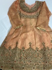 Party Wear Little Girls Mysori Kameez Shalwar Embroidery 7 Years Size No. 32