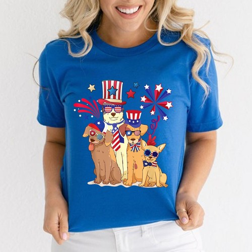 4th Of July Patriotic Gnome American Flag Colored Gnome For Men Women T-Shirt - Picture 4 of 22