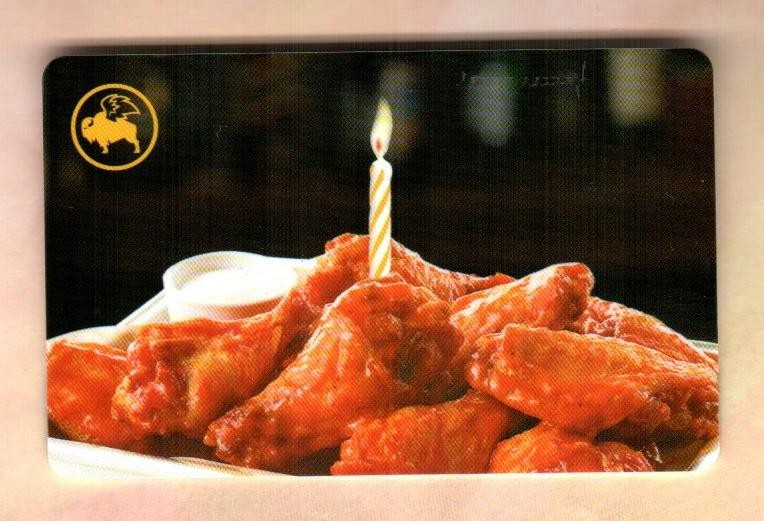 BUFFALO WILD WINGS Happy Birthday Wings ( 2022 ) Gift Card ( $0 )
