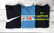Lot of 3 Nike  Under Armour Boys Youth T-Shirts Size Medium 0096