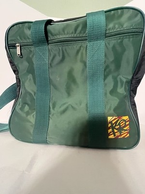 Vintage KR Strike force Green Single Padded, Two Pocket Bowling Ball Bag