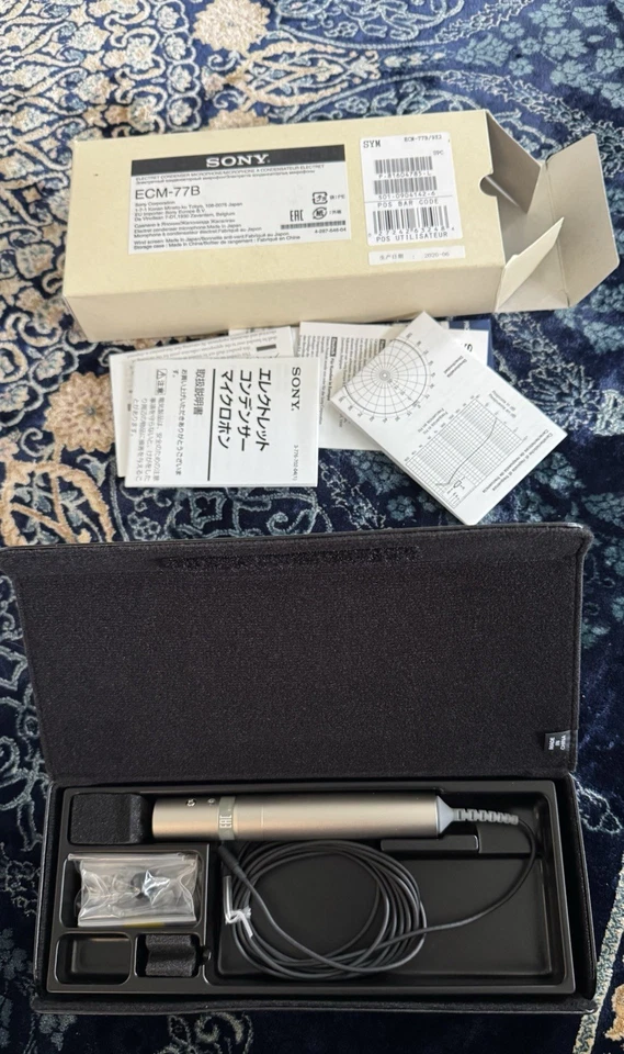 Sony ECM-77B Omnidirectional Electret Condenser Mic - Image 2 of 3