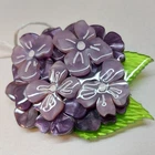 Erst Wilder Brooch Heartfelt Hydranger Purple Flowers Lilac With Tag Sold Out