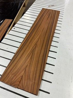 Santos Rosewood Raw Wood Veneer 2 sheets 32'' x 4'' 320B