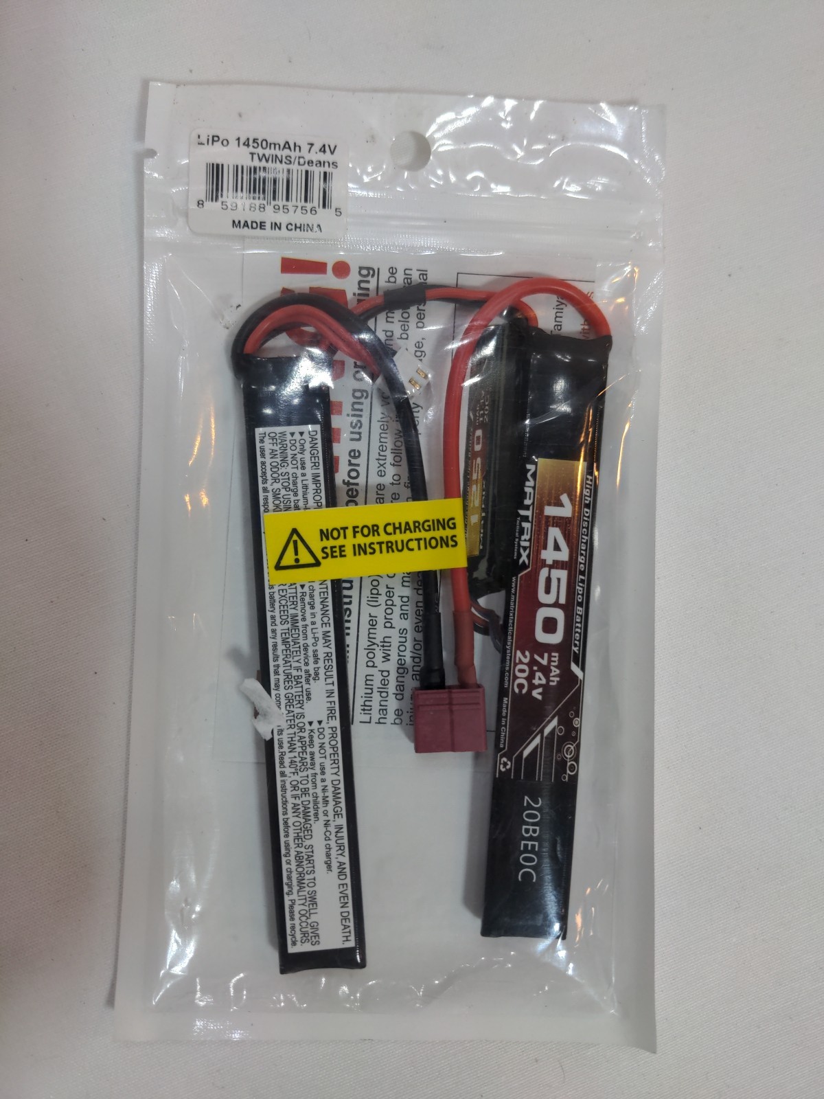 Matrix high performance Battery LiPo 1450mAh 7.5V, TWINS/Dea
