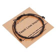 Teacher Bracelets for Women Teacher Appreciation Gifts for Her Morse Code Bracel