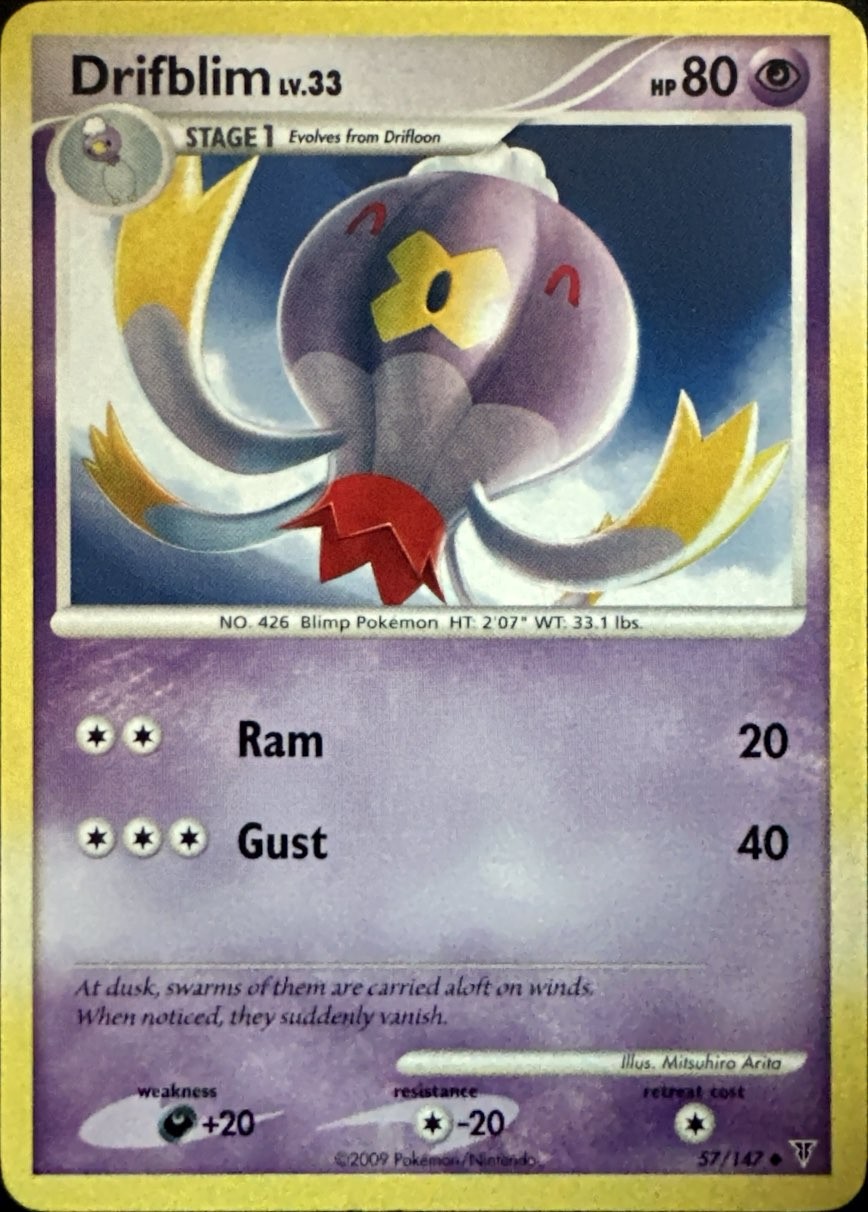 Drifblim 57/147 Uncommon Supreme Victors Pokemon Lightly Played