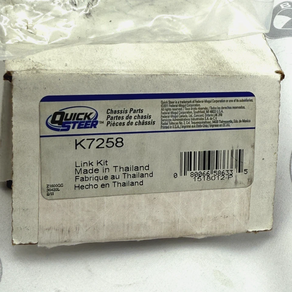 1996-19 CHRYSLER DODGE QUICKSTEER SUSPENSION FRONT STABILIZER LINK KIT OEM K7258 - Image 2 of 4