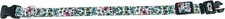 1 Inch Wide Adjustable Quick Release Dog Collar Floral, Large 18"-26"