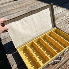 Vtg Logan Metal Sequence Group Slide File No. 1500G 35mm Slide Storage Case Box